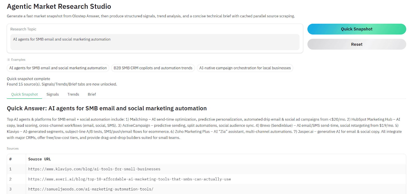 Multi-agent market research and trend analysis system