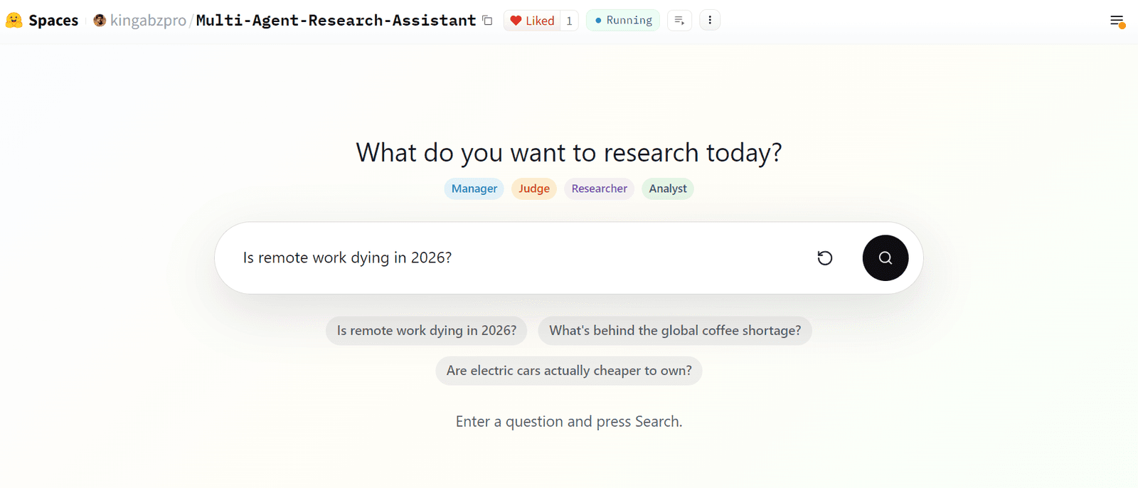 Multi-agent deep research assistant with evidence verification